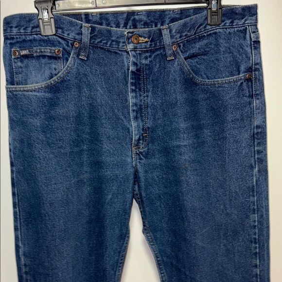 Lee Blue Relaxed Fit Jeans Classic Style - Picture 2 of 9